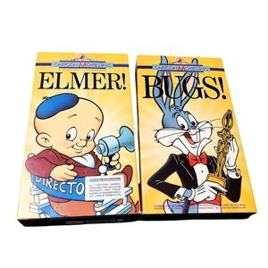 Vintage 1988 VHS Bugs & Elmer Cartoon Moviestar